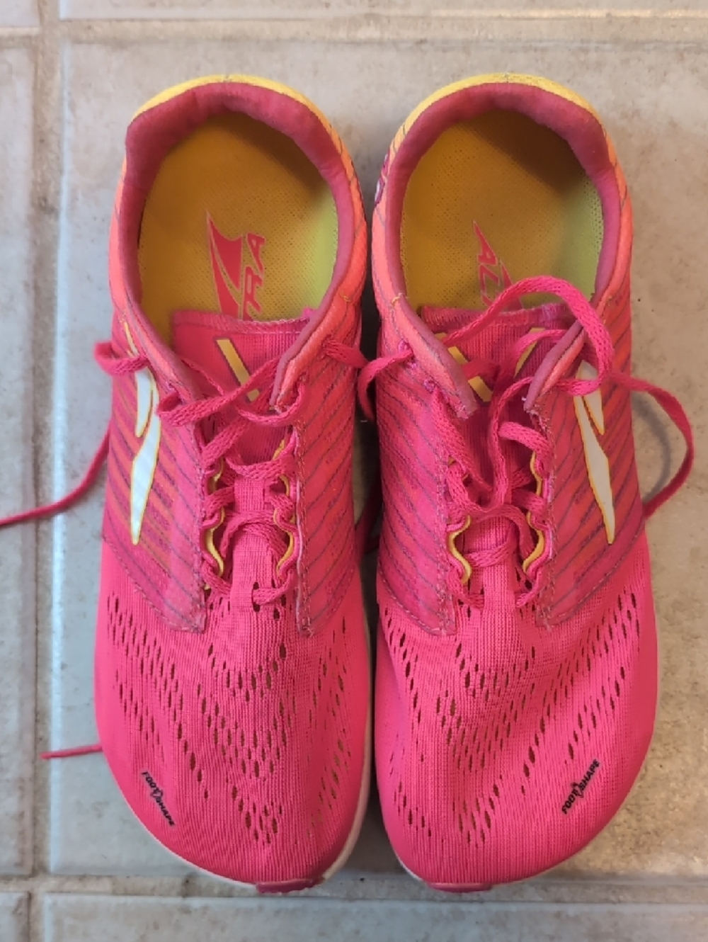 Altra Women's Hot Pink Athletic Running Shoes with White Accent - Picture 2 of 6
